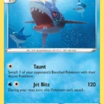 Sharpedo - Reverse Holo Rare - Evolving Skies - 036/203 - Pokemon Kartı