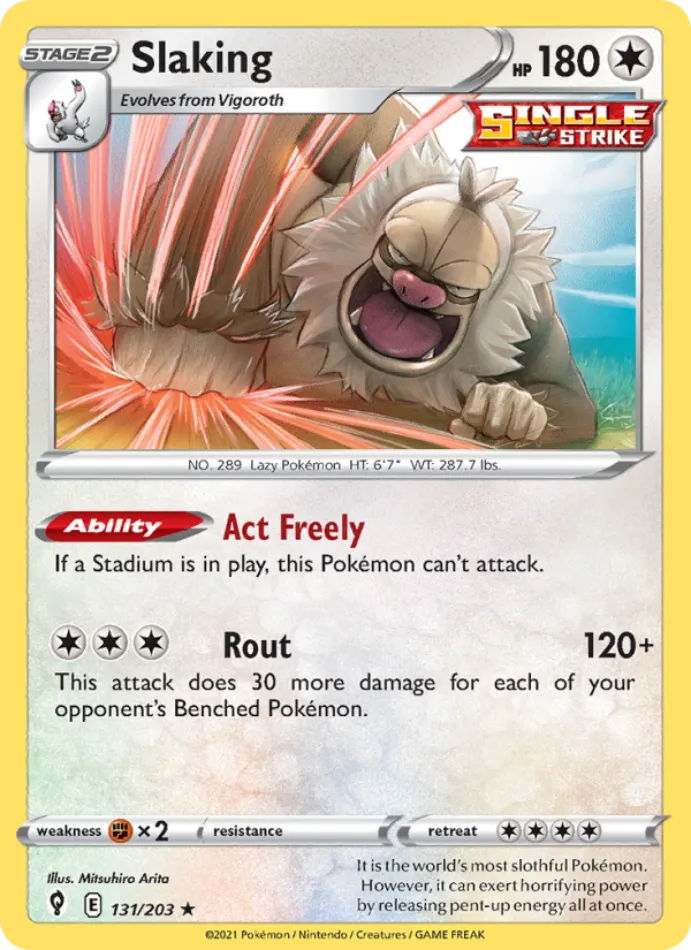 slaking-holo-rare-evolving-skies-131-203-pokemon-karti.webp Slaking - Reverse Holo Rare - Evolving Skies - 131/203 - Pokemon Kartı - Görsel 1