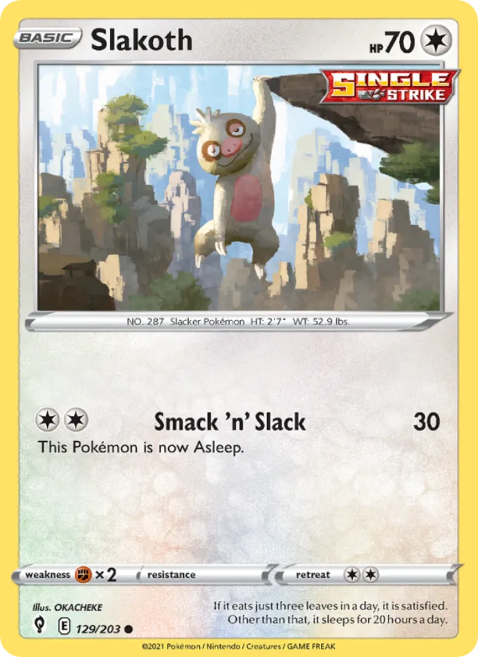 slakoth-common-evolving-skies-129-203-pokemon-karti.webp Slakoth - Common - Evolving Skies - 129/203 - Pokemon Kartı - Görsel 1
