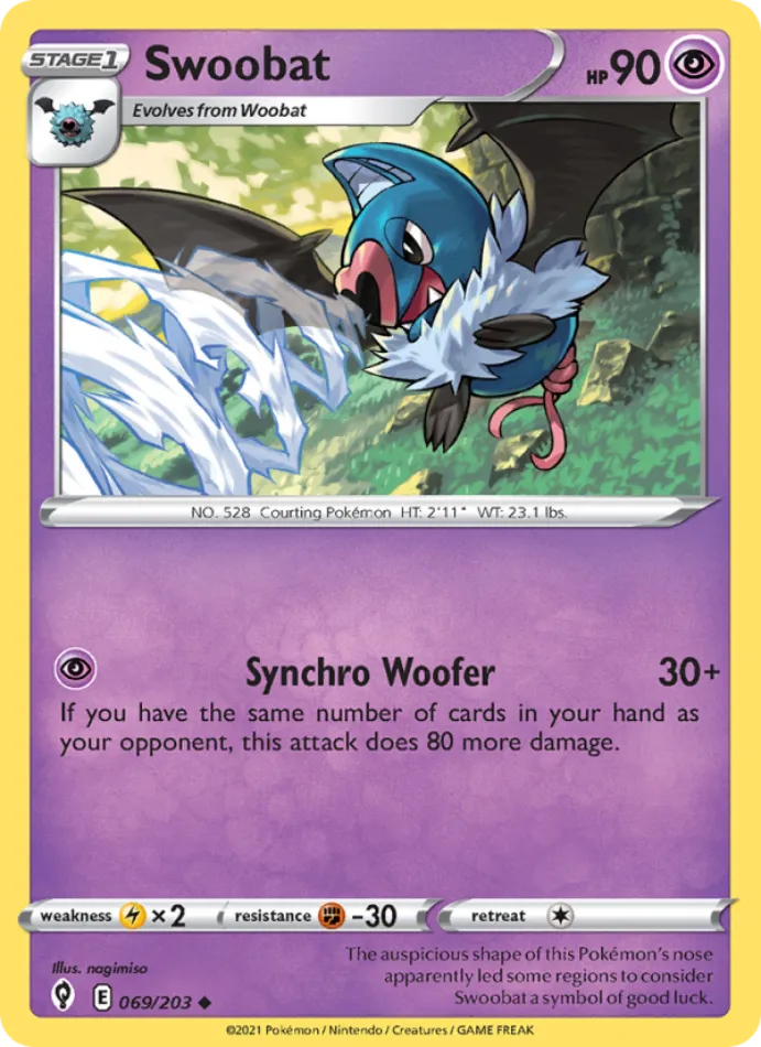 swoobat-uncommon-evolving-skies-069-203-pokemon-karti.webp Swoobat - Uncommon - Evolving Skies - 069/203 - Pokemon Kartı - Görsel 1