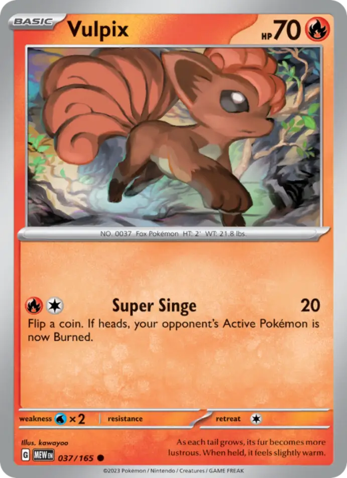 vulpix-common-151-037-165-pokemon-karti.webp Vulpix - Reverse Holo Common - 151 - 037/165 - Pokemon Kartı - Görsel 1