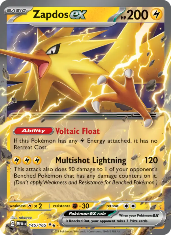 zapdos-ex-double-rare-151-145-165-pokemon-karti.webp Zapdos ex - Double Rare - 151 - 145/165 - Pokemon Kartı - Görsel 1