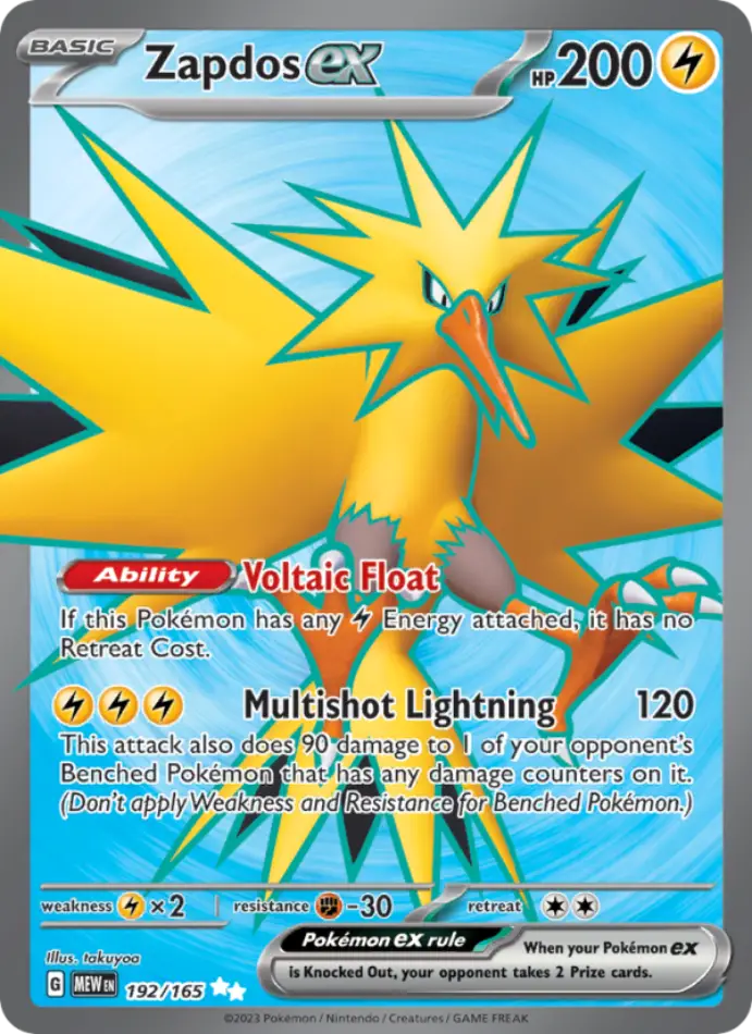 zapdos-ex-ultra-rare-151-192-165-pokemon-karti.webp Zapdos ex - Ultra Rare - 151 - 192/165 - Pokemon Kartı - Görsel 1