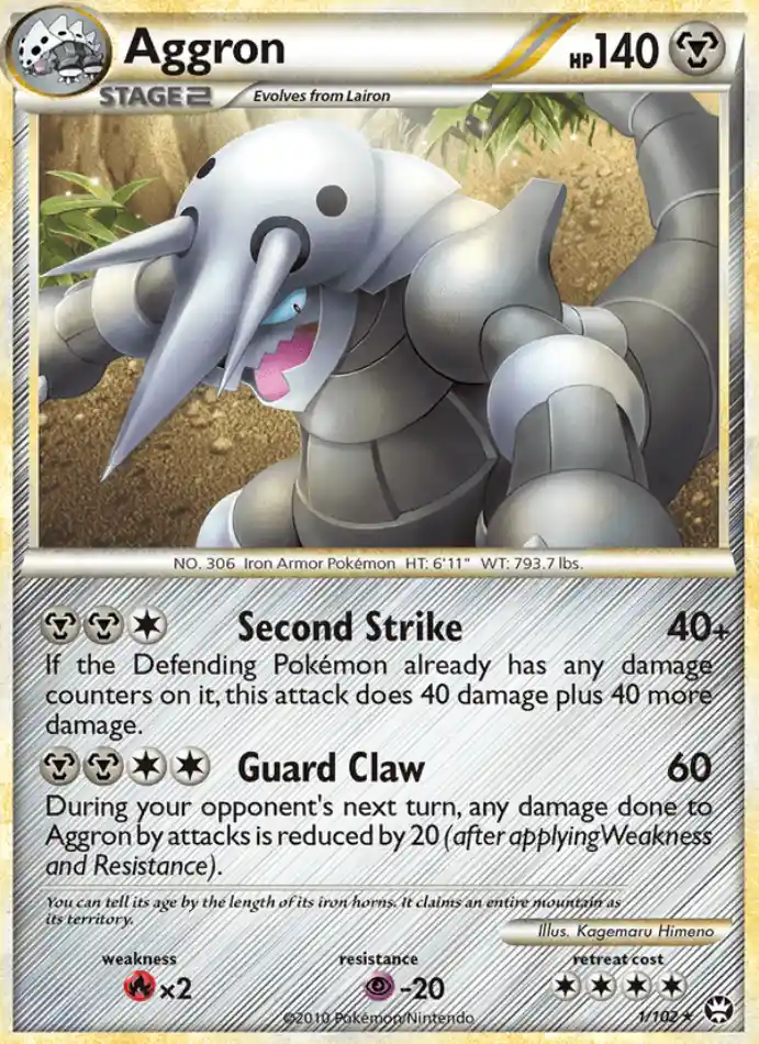 aggron-rare-holo-triumphant-001-102-pokemon-karti.webp Aggron - Reverse Holo Rare - Triumphant - 001/102 - Pokemon Kartı - Görsel 1
