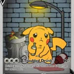 Alcoholic Pikachu V Holo Custom Kart
