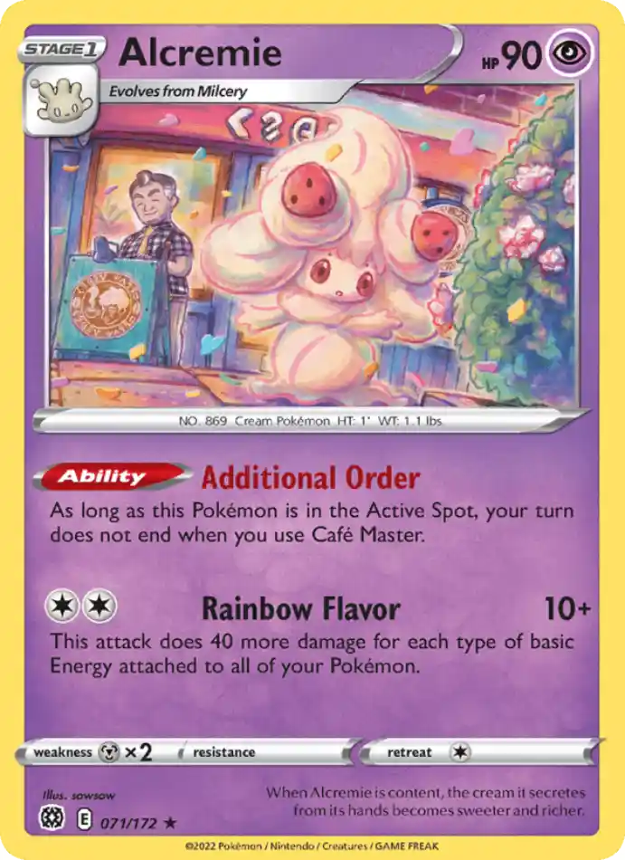 alcremie-rare-brilliant-stars-071-172-pokemon-karti.webp Alcremie - Rare - Brilliant Stars - 071/172 - Pokemon Kartı - Görsel 1