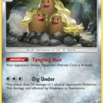 Alolan Dugtrio - Reverse Holo Rare - Sun & Moon - 087/149 - Pokemon Kartı