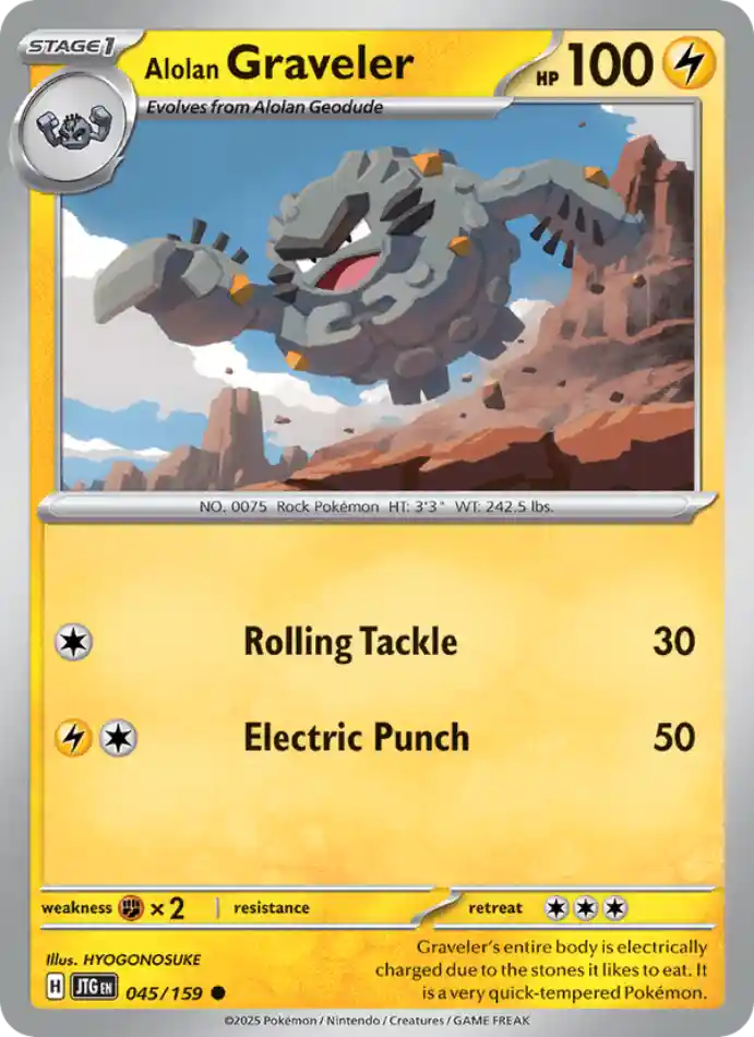 alolan-graveler-common-journey-together-045-159-pokemon-karti.webp Alolan Graveler - Reverse Holo Common - Journey Together - 045/159 - Pokemon Kartı - Görsel 1
