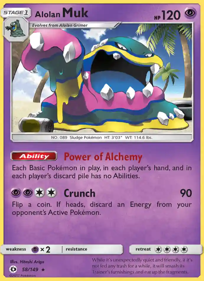alolan-muk-rare-sun-moon-058-149-pokemon-karti.webp Alolan Muk - Reverse Holo Rare - Sun & Moon - 058/149 - Pokemon Kartı - Görsel 1