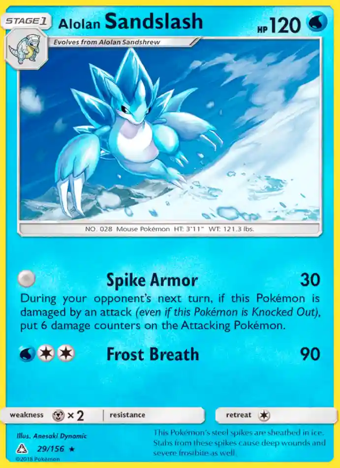alolan-sandslash-rare-ultra-prism-029-156-pokemon-karti.webp Alolan Sandslash - Reverse Holo Rare - Ultra Prism - 029/156 - Pokemon Kartı - Görsel 1