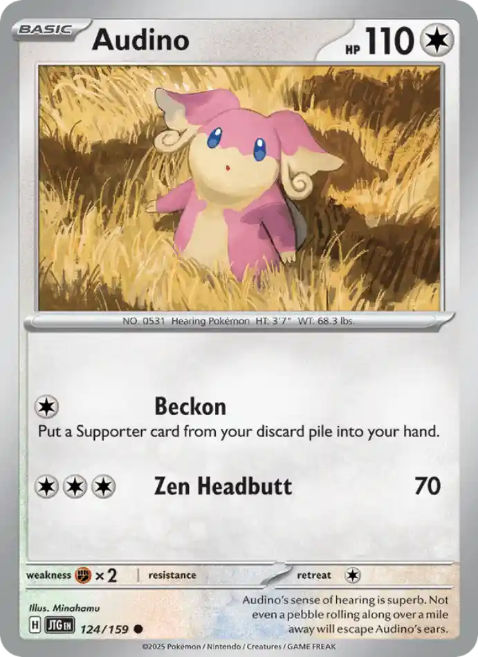 audino-common-journey-together-124-159-pokemon-karti.webp Audino - Reverse Holo Common - Journey Together - 124/159 - Pokemon Kartı - Görsel 1