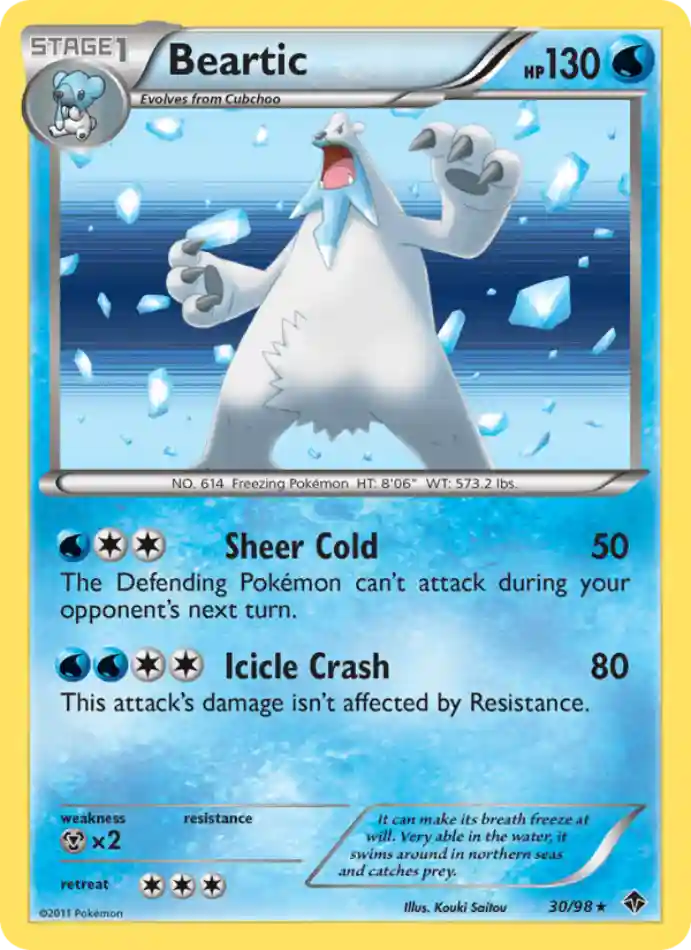 beartic-rare-emerging-powers-030-98-pokemon-karti.webp Beartic - Reverse Holo Rare - Emerging Powers - 030/98 - Pokemon Kartı - Görsel 1