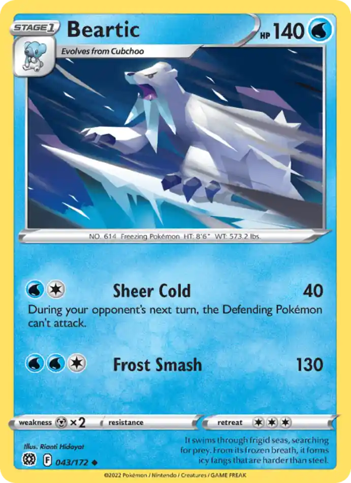 beartic-uncommon-brilliant-stars-043-172-pokemon-karti.webp Beartic - Uncommon - Brilliant Stars - 043/172 - Pokemon Kartı - Görsel 1