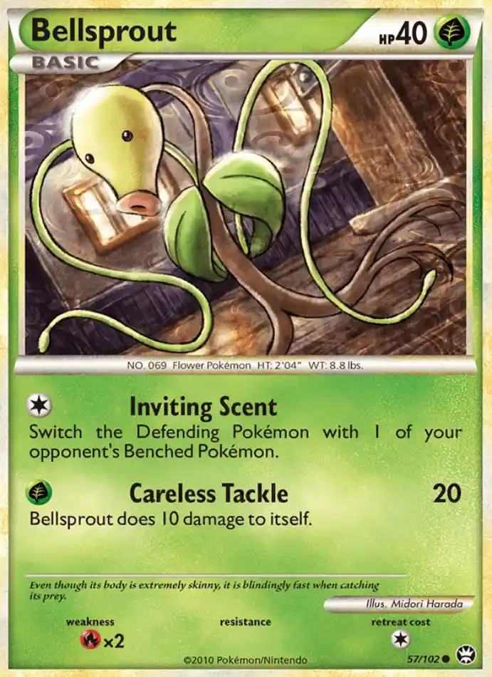 bellsprout-common-triumphant-057-102-pokemon-karti.webp Bellsprout - Common - Triumphant - 057/102 - Pokemon Kartı - Görsel 1