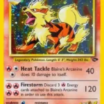 Blaine's Arcanine - Rare Holo - Gym Challenge - 001/132 - Pokemon Kartı