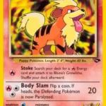 Blaine's Growlithe - Common - Gym Challenge - 062/132 - Pokemon Kartı
