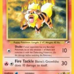 Blaine's Growlithe - Uncommon - Gym Heroes - 035/132 - Pokemon Kartı