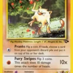 Blaine's Mankey - Common - Gym Challenge - 063/132 - Pokemon Kartı