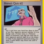 Blaine's Quiz #2 - Uncommon - Gym Challenge - 111/132 - Trainer Kartı