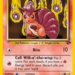 Blaine's Vulpix - Common - Gym Challenge - 066/132 - Pokemon Kartı