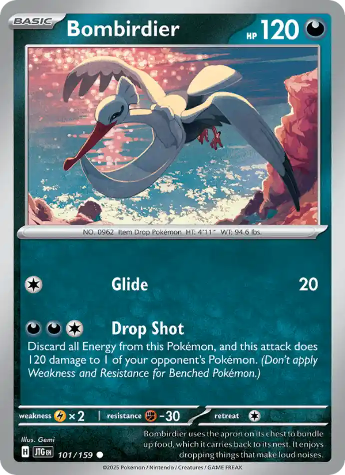 bombirdier-common-journey-together-101-159-pokemon-karti.webp Bombirdier - Reverse Holo Common - Journey Together - 101/159 - Pokemon Kartı - Görsel 1