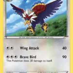 Braviary - Holo Rare - Emerging Powers - 088/98 - Pokemon Kartı
