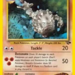 Brock's Graveler - Uncommon - Gym Challenge - 034/132 - Pokemon Kartı