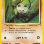 Brock's Mankey - Common - Gym Heroes - 067/132 - Pokemon Kartı