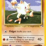 Brock's Mankey - Common - Gym Heroes - 068/132 - Pokemon Kartı