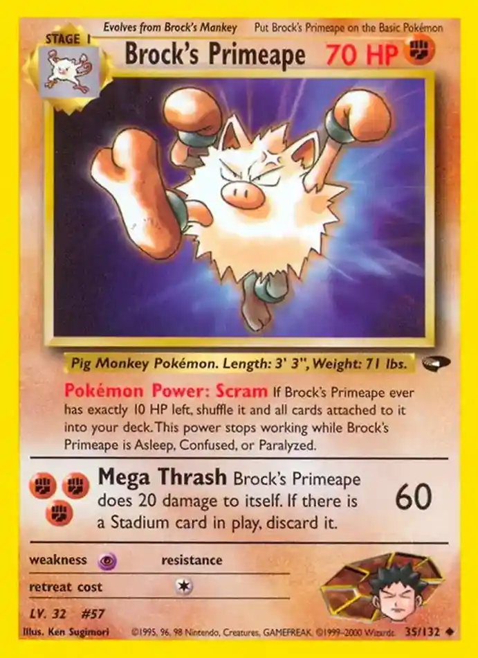 brock-s-primeape-uncommon-gym-challenge-035-132-pokemon-karti.webp Brock's Primeape - Uncommon - Gym Challenge - 035/132 - Pokemon Kartı - Görsel 1