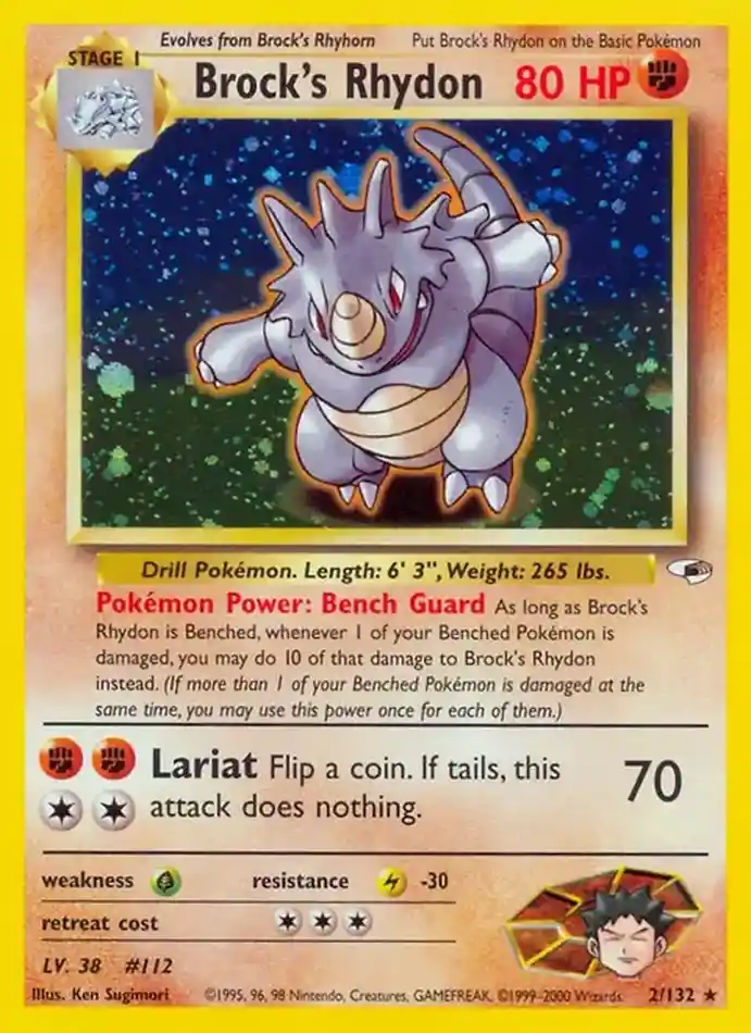 brock-s-rhydon-rare-holo-gym-heroes-002-132-pokemon-karti.webp Brock's Rhydon - Rare Holo - Gym Heroes - 002/132 - Pokemon Kartı - Görsel 1