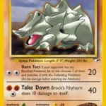 Brock's Rhyhorn - Rare Holo - Gym Heroes - 022/132 - Pokemon Kartı