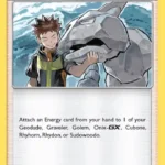 Brock’s Training - Reverse Holo Rare - Hidden Fates - 055/68 - Trainer Kartı
