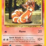 Brock's Vulpix - Common - Gym Heroes - 073/132 - Pokemon Kartı