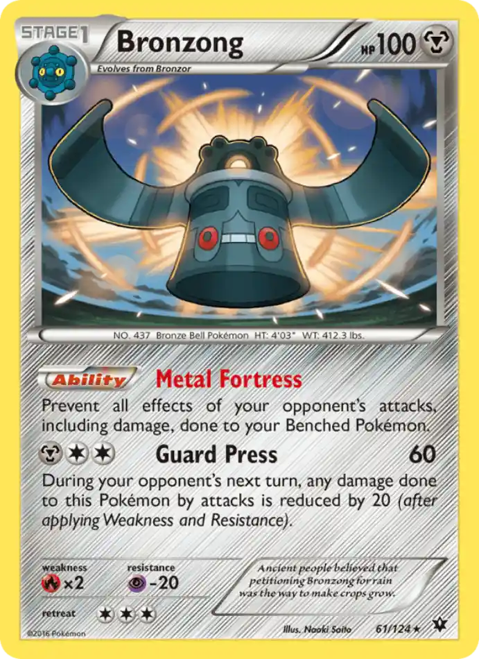 bronzong-rare-fates-collide-061-124-pokemon-karti.webp Bronzong - Reverse Holo Rare - Fates Collide - 061/124 - Pokemon Kartı - Görsel 1