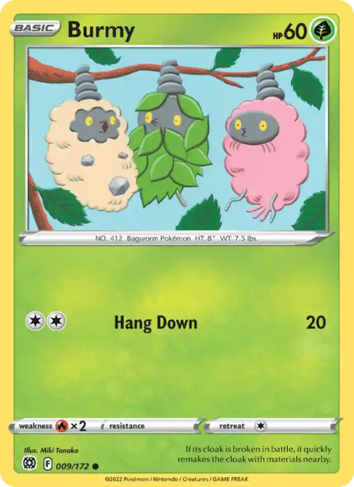 burmy-common-brilliant-stars-009-172-pokemon-karti.webp Burmy - Common - Brilliant Stars - 009/172 - Pokemon Kartı - Görsel 1
