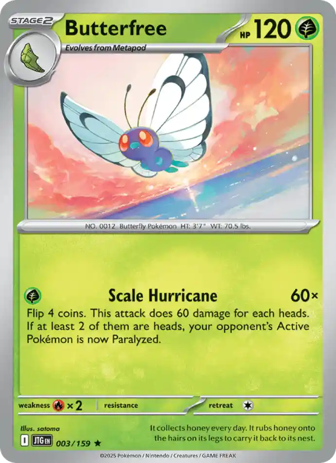 butterfree-holo-rare-journey-together-003-159-pokemon-karti.webp Butterfree - Holo Rare - Journey Together - 003/159 - Pokemon Kartı - Görsel 1