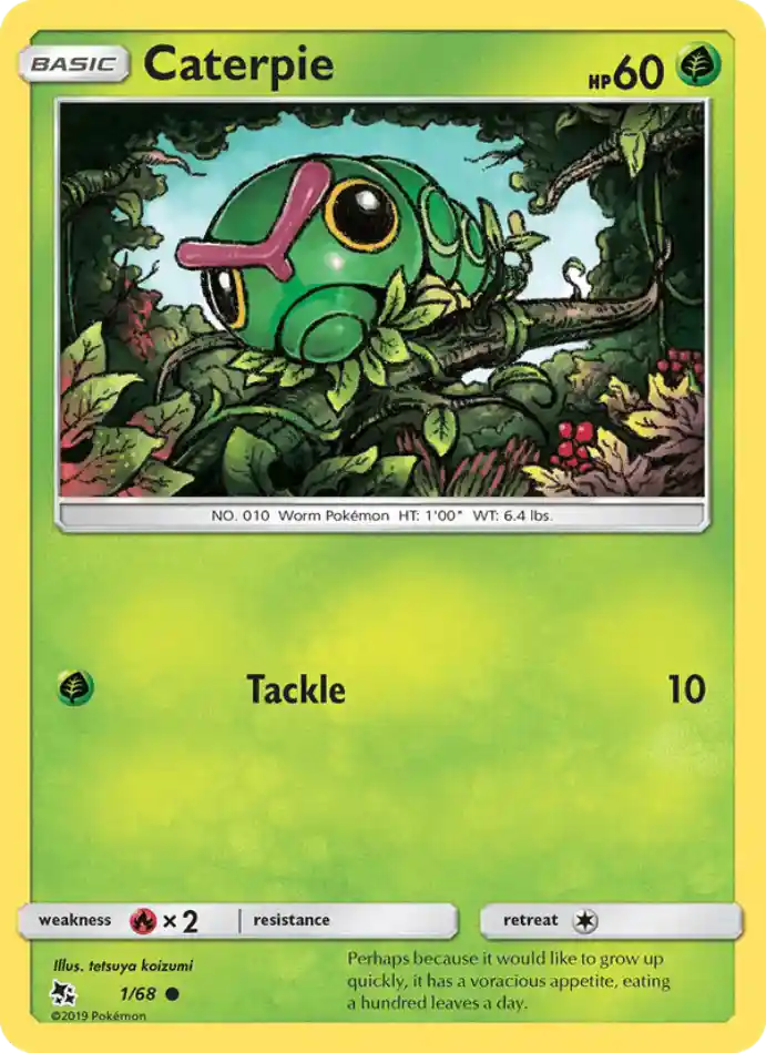 caterpie-common-hidden-fates-001-68-pokemon-karti.webp Caterpie - Common - Hidden Fates - 001/68 - Pokemon Kartı - Görsel 1