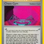 Chaos Gym - Rare - Gym Challenge - 102/132 - Trainer Kartı