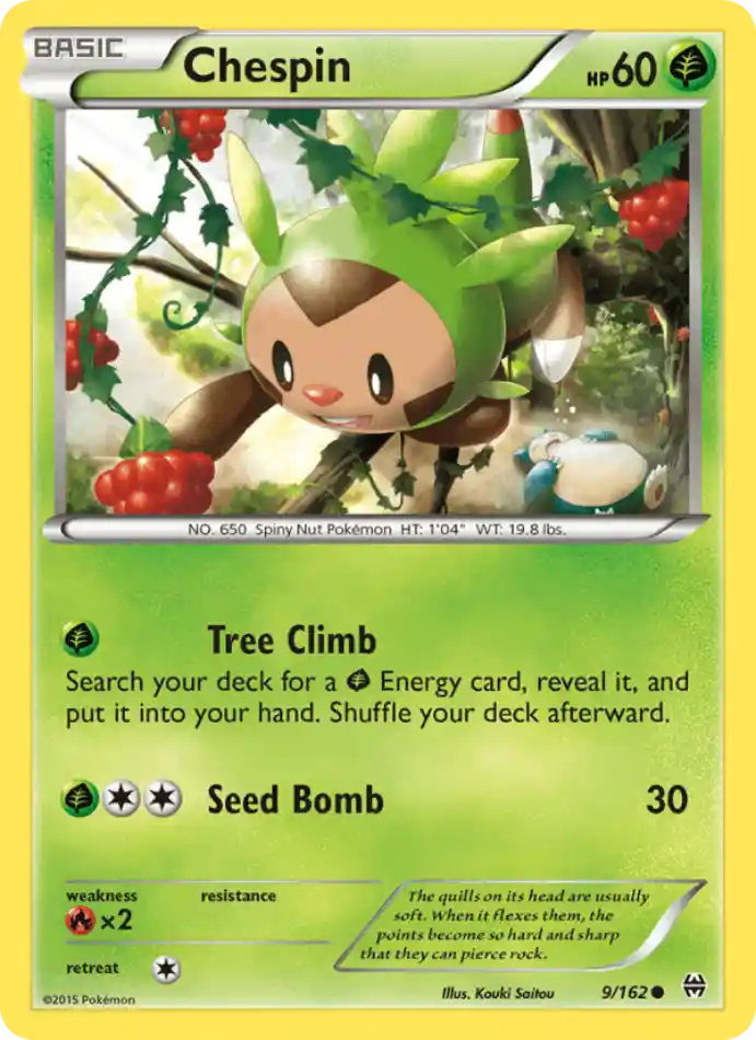 chespin-common-breakthrough-009-162-pokemon-karti.webp Chespin - Common - BREAKthrough - 009/162 - Pokemon Kartı - Görsel 1