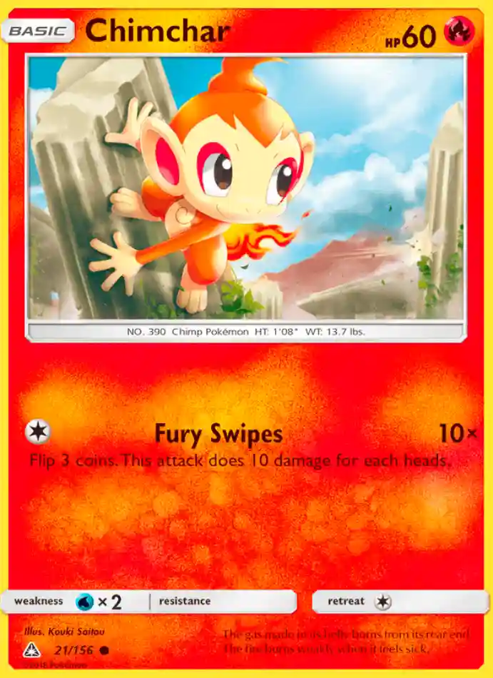 chimchar-common-ultra-prism-021-156-pokemon-karti.webp Chimchar - Common - Ultra Prism - 021/156 - Pokemon Kartı - Görsel 1