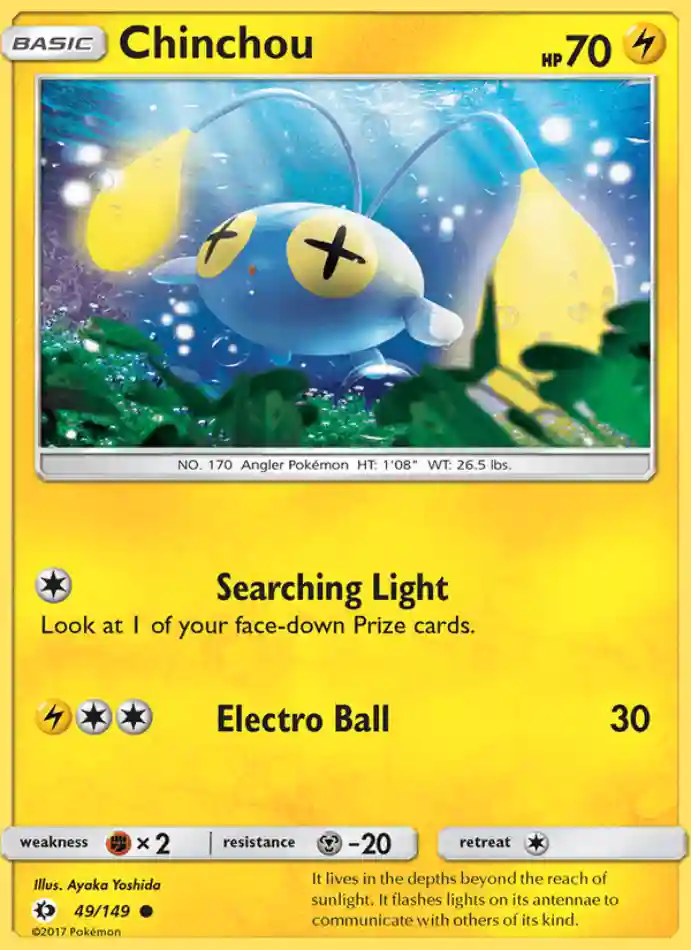 chinchou-common-sun-moon-049-149-pokemon-karti.webp Chinchou - Common - Sun & Moon - 049/149 - Pokemon Kartı - Görsel 1