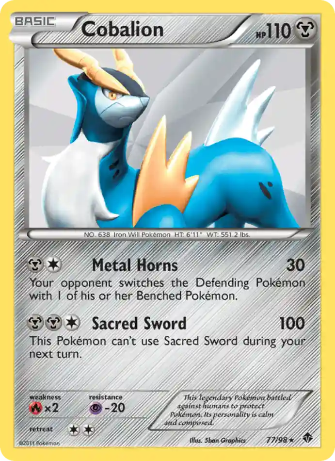 cobalion-rare-emerging-powers-077-98-pokemon-karti.webp Cobalion - Reverse Holo Rare - Emerging Powers - 077/98 - Pokemon Kartı - Görsel 1
