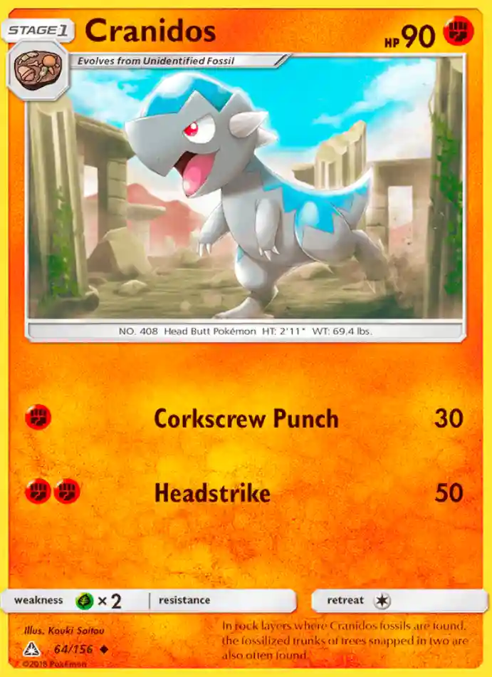 cranidos-uncommon-ultra-prism-064-156-pokemon-karti.webp Cranidos - Uncommon - Ultra Prism - 064/156 - Pokemon Kartı - Görsel 1