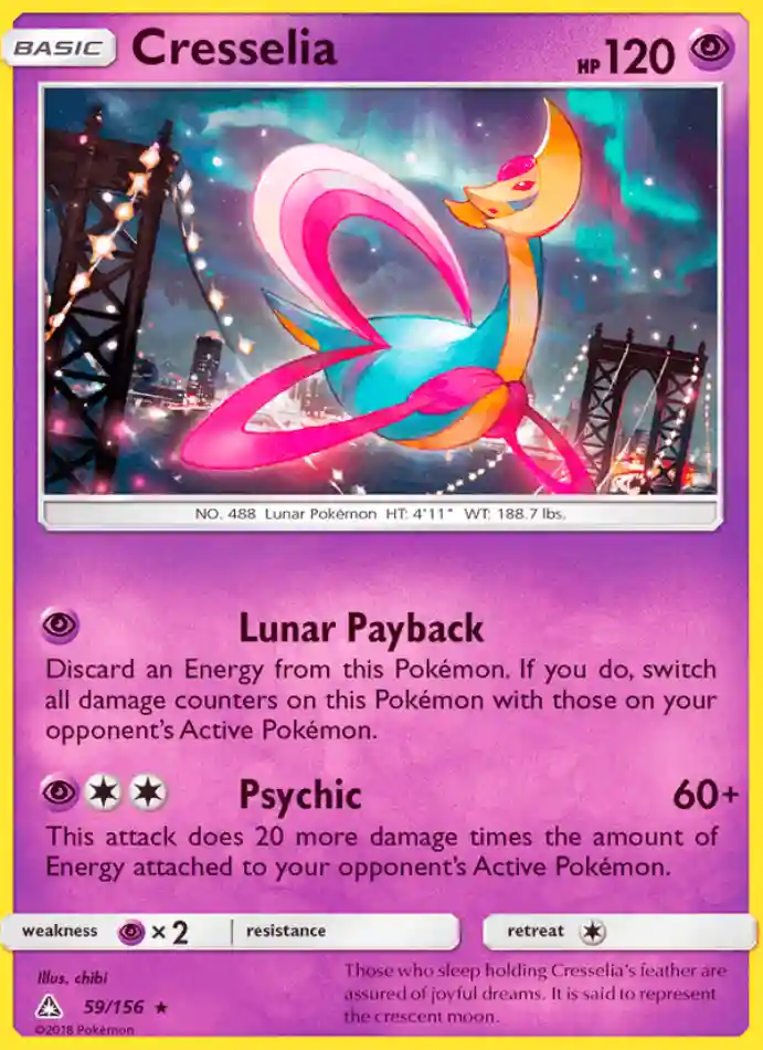 cresselia-rare-ultra-prism-059-156-pokemon-karti.webp Cresselia - Reverse Holo Rare - Ultra Prism - 059/156 - Pokemon Kartı - Görsel 1