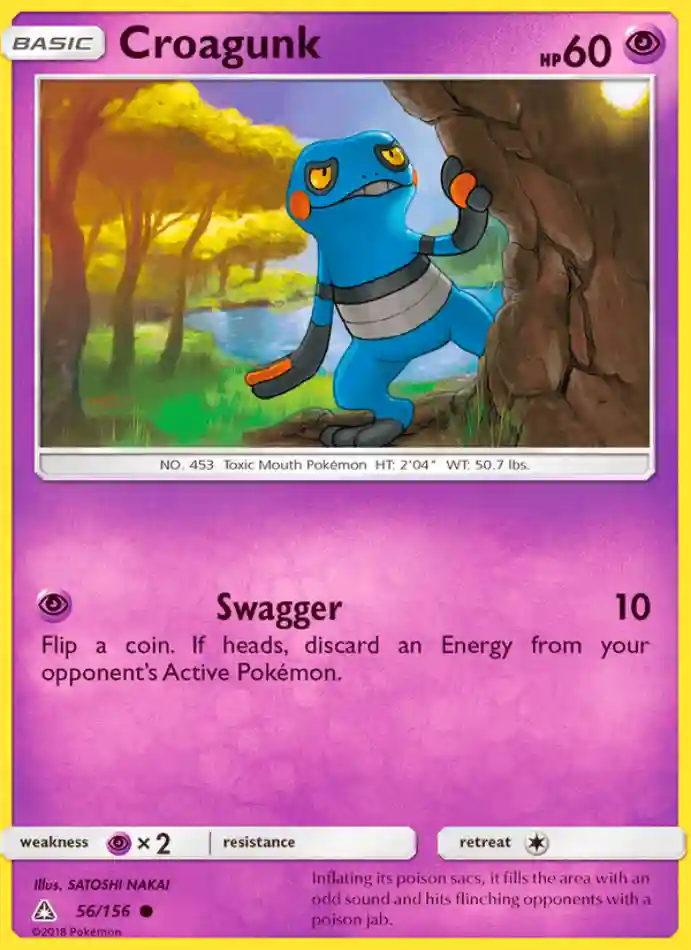 croagunk-common-ultra-prism-056-156-pokemon-karti.webp Croagunk - Reverse Holo Common - Ultra Prism - 056/156 - Pokemon Kartı - Görsel 1