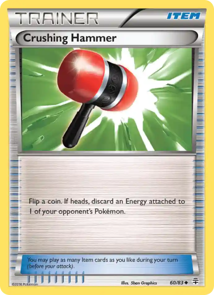 crushing-hammer-uncommon-generations-060-83-trainer-karti.webp Crushing Hammer - Reverse Holo Uncommon - Generations - 060/83 - Trainer Kartı - Görsel 1