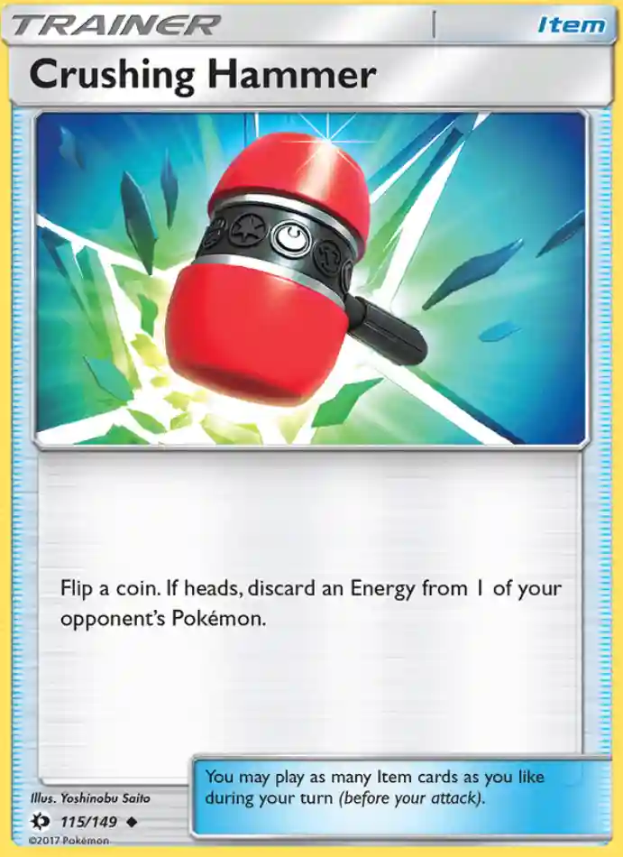 crushing-hammer-uncommon-sun-moon-115-149-trainer-karti.webp Crushing Hammer - Reverse Holo Uncommon - Sun & Moon - 115/149 - Trainer Kartı - Görsel 1