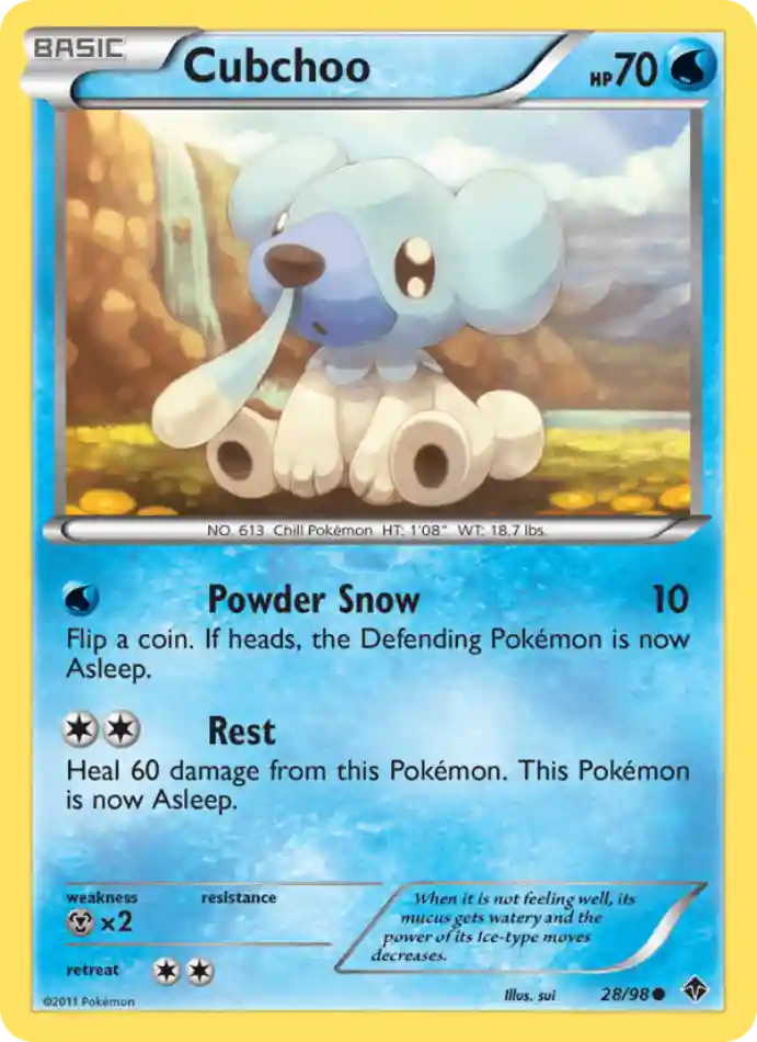 cubchoo-common-emerging-powers-028-98-pokemon-karti.webp Cubchoo - Common - Emerging Powers - 028/98 - Pokemon Kartı - Görsel 1
