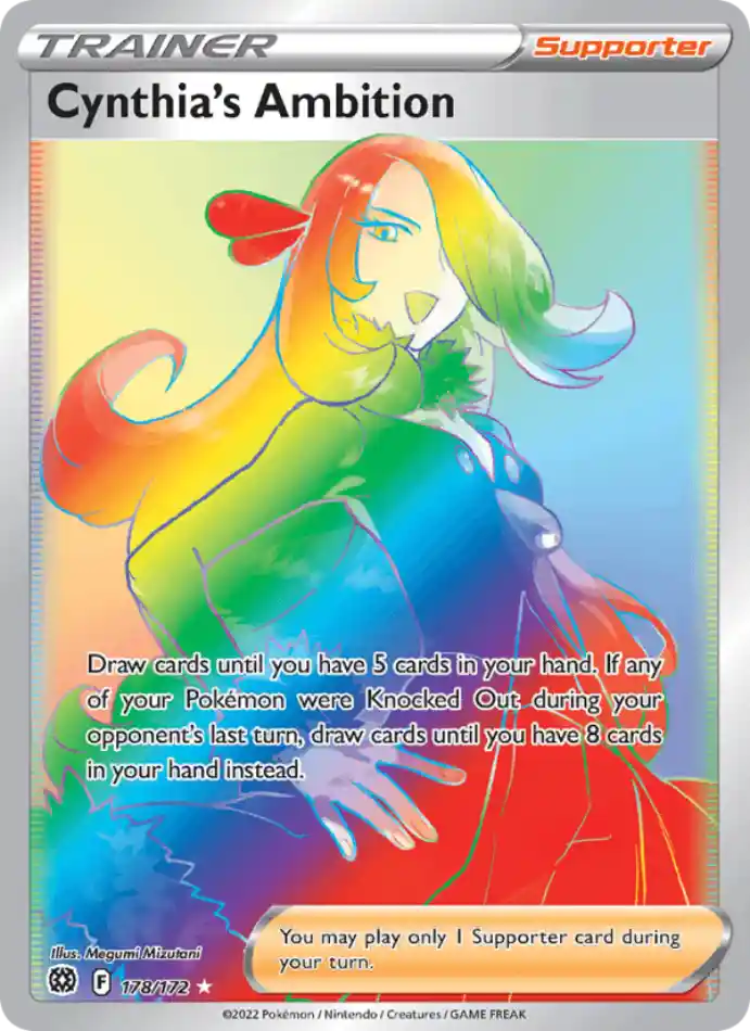 cynthia-s-ambition-secret-rare-brilliant-stars-178-172-trainer-karti.webp Cynthia's Ambition - Secret Rare - Brilliant Stars - 178/172 - Trainer Kartı - Görsel 1